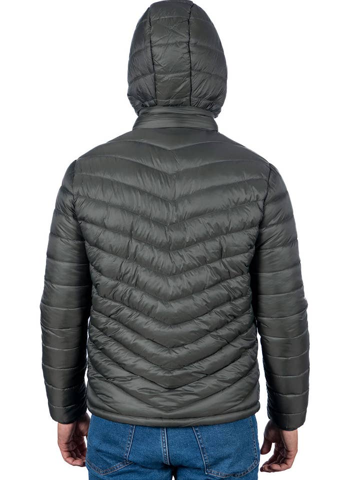 Schwarz/Marineblau/Oliv Herren Steppjacken im Set mit drei Farben für den Großhandel auf Faire3