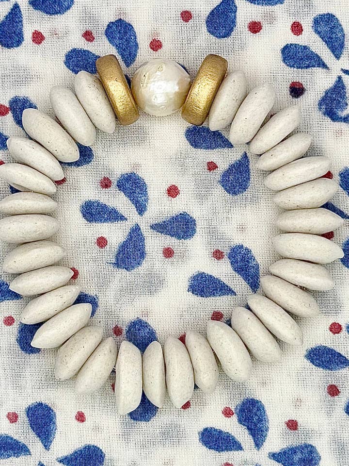 Blanc Lagos Bracelet - 4th of July Collection for wholesale by Southern Marc Designs