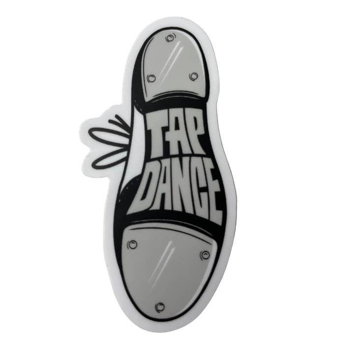 Tap Dance Vinyl Sticker, 1.5" x 3" for wholesale by Denali & Co.