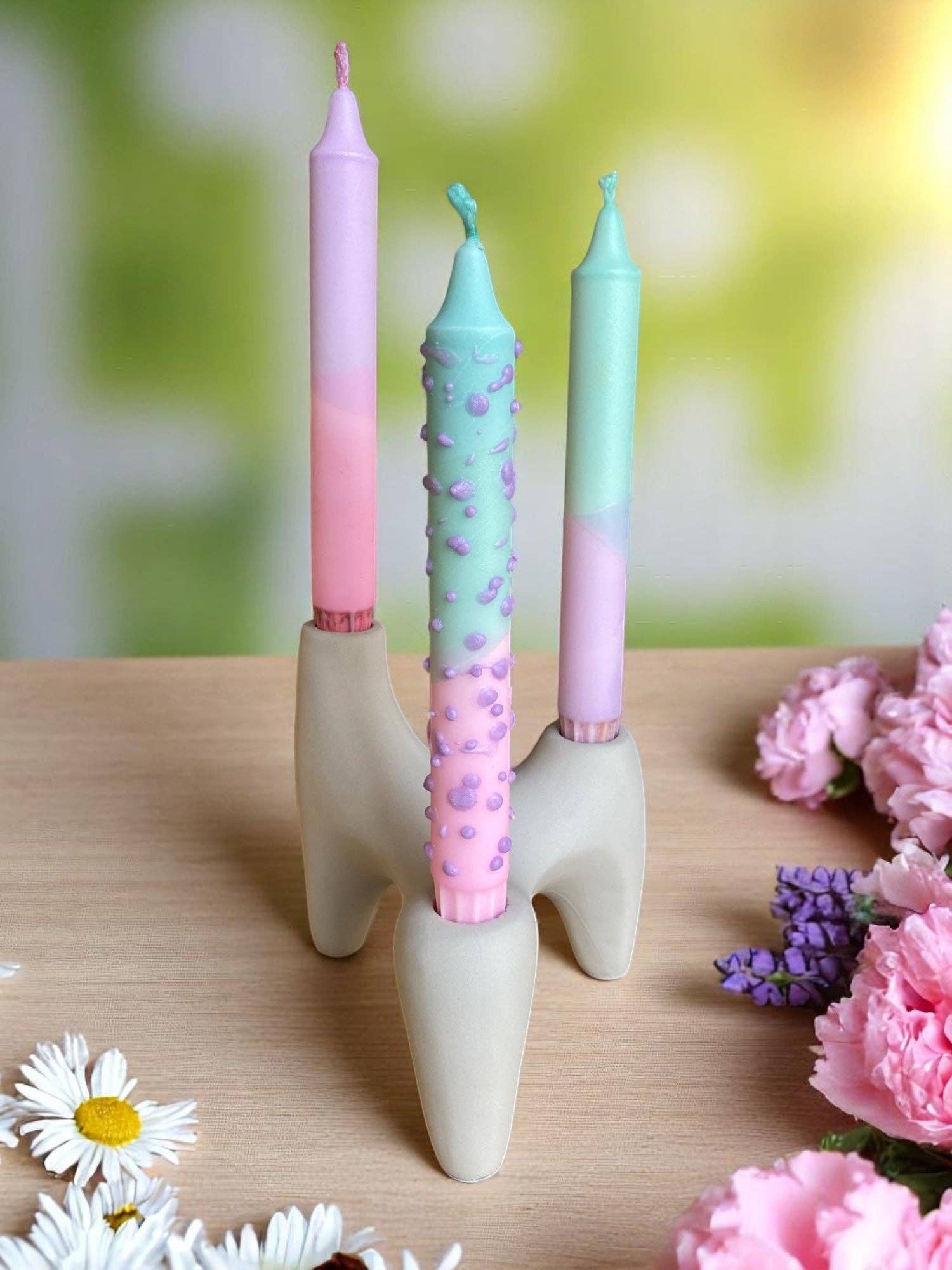 Kupkup HB. - Fi Design Studio Co. - Wholesale Tapered Candle/Candlestick - Joyful Glow| Bubble Sorbet| 2.3x20 cm5