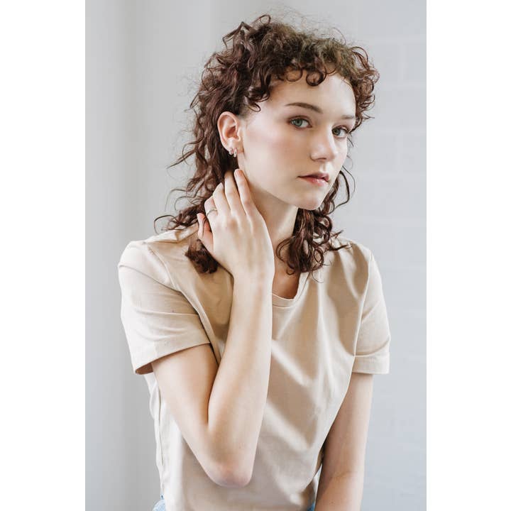 Norma Huggie Hoops for wholesale by Kara Yoo