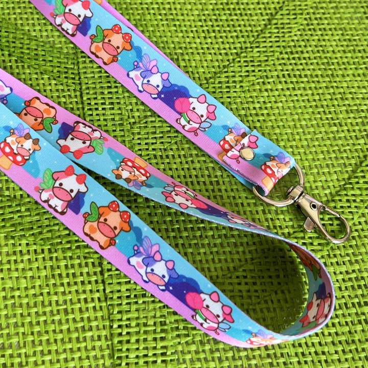 Fairy Cow Lanyard for wholesale by BerryCuteStudio