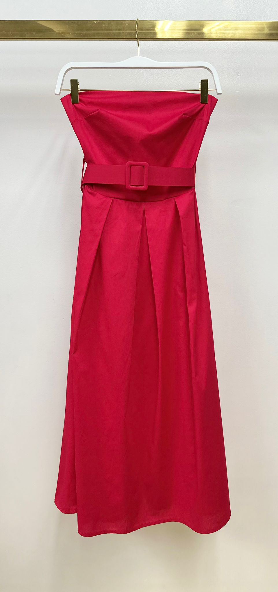 MILIO MILANO - Wholesale Dress - Women's - STRAPLESS MIDI DRESS WITH BELT (700750/6411)19