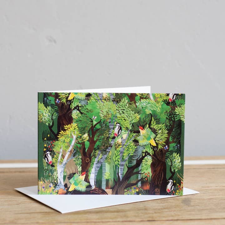 Woodpecker Notecard Set for wholesale by Kate Slater