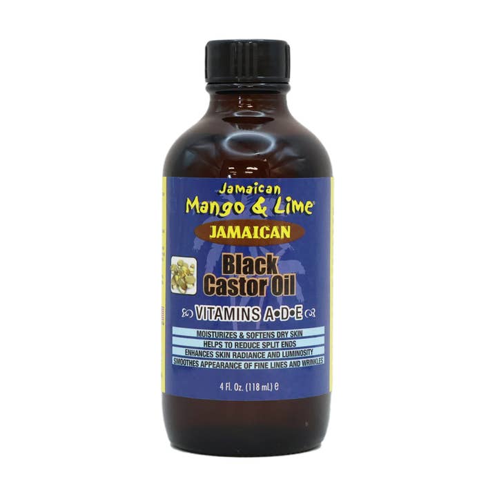 KT Supply – Engroshandel Hovedbunds-/hårkur – Jamaicansk mango lime sort ricinusolie, vitamin A D E, 4 oz