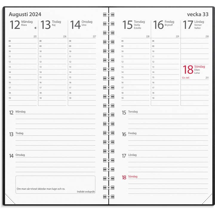 Burde Publishing AB - Wholesale Calendar - Calendar 2024 Minister black plastic1