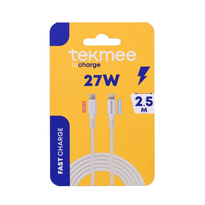 Type-C to Lightning Cable 2.5M - 27W Fast Charging and other Purchase Wholesale câble. Free Returns & Net 60 Terms on Faire trending on Faire.