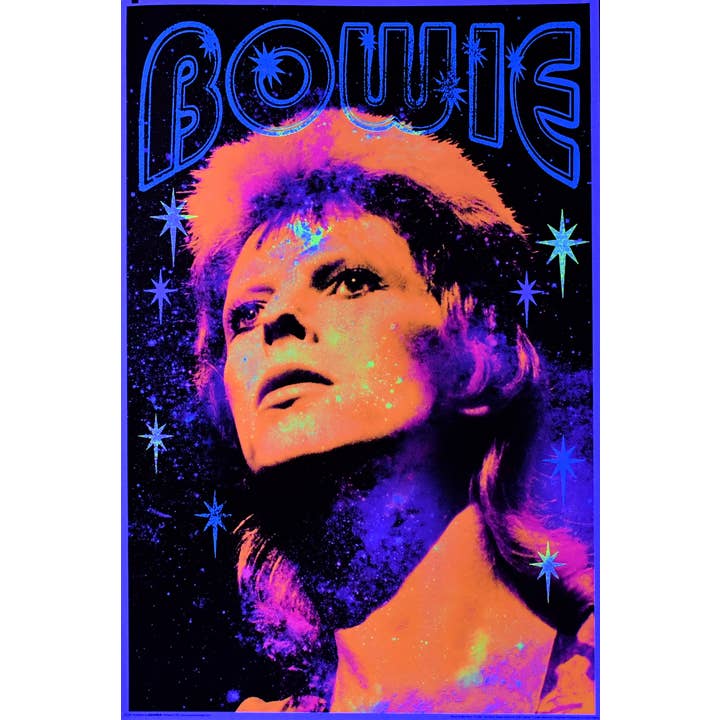 Scorpio Posters - Wholesale Poster - David Bowie Blacklight Poster – Non Flocked Retro Wall Art1