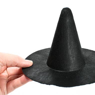 Mini Halloween or Gothic Black Felt Witch Hat - Select Size for wholesale by Factory Direct Craft