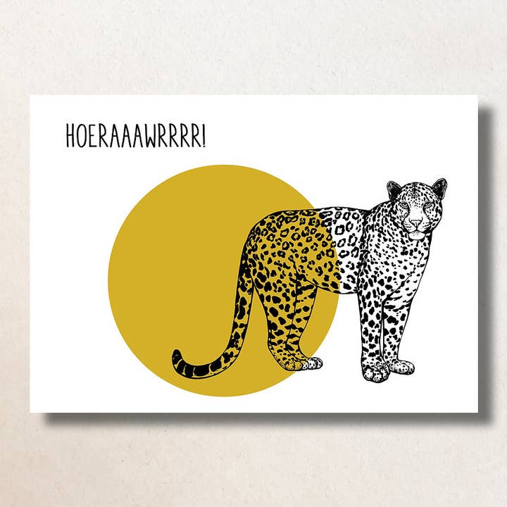 Hoeraaawrrrr ! /A6/Carte pour la vente par Bijzondere Kaartjes