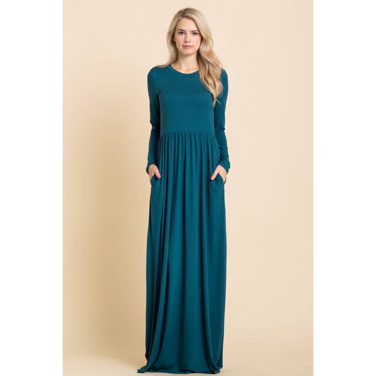 Reborn J - Wholesale Dress - Women's - Basic long sleeve maxi in plus size6