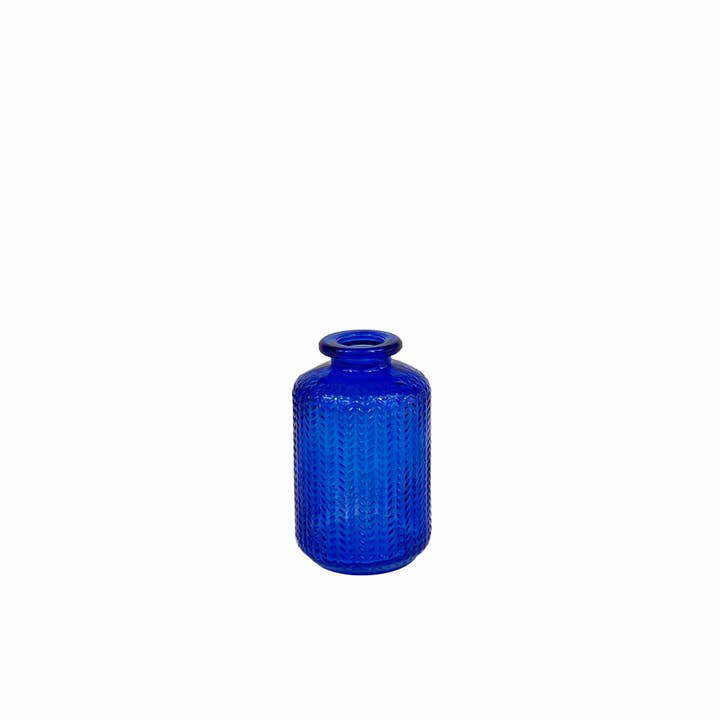 Blue Herb Garden Glass Bottle for wholesale by Heaven Scent Incense Ltd