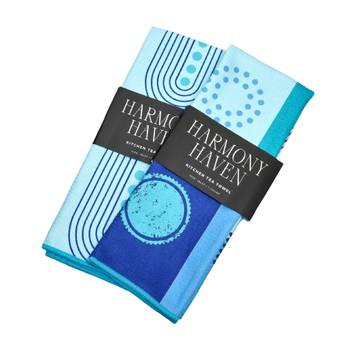 Harmony Haven Tea Towels - Vendita all'ingrosso Strofinacci - Arc Line | Asciugamano da cucina reversibile Soft Touch – Mode6