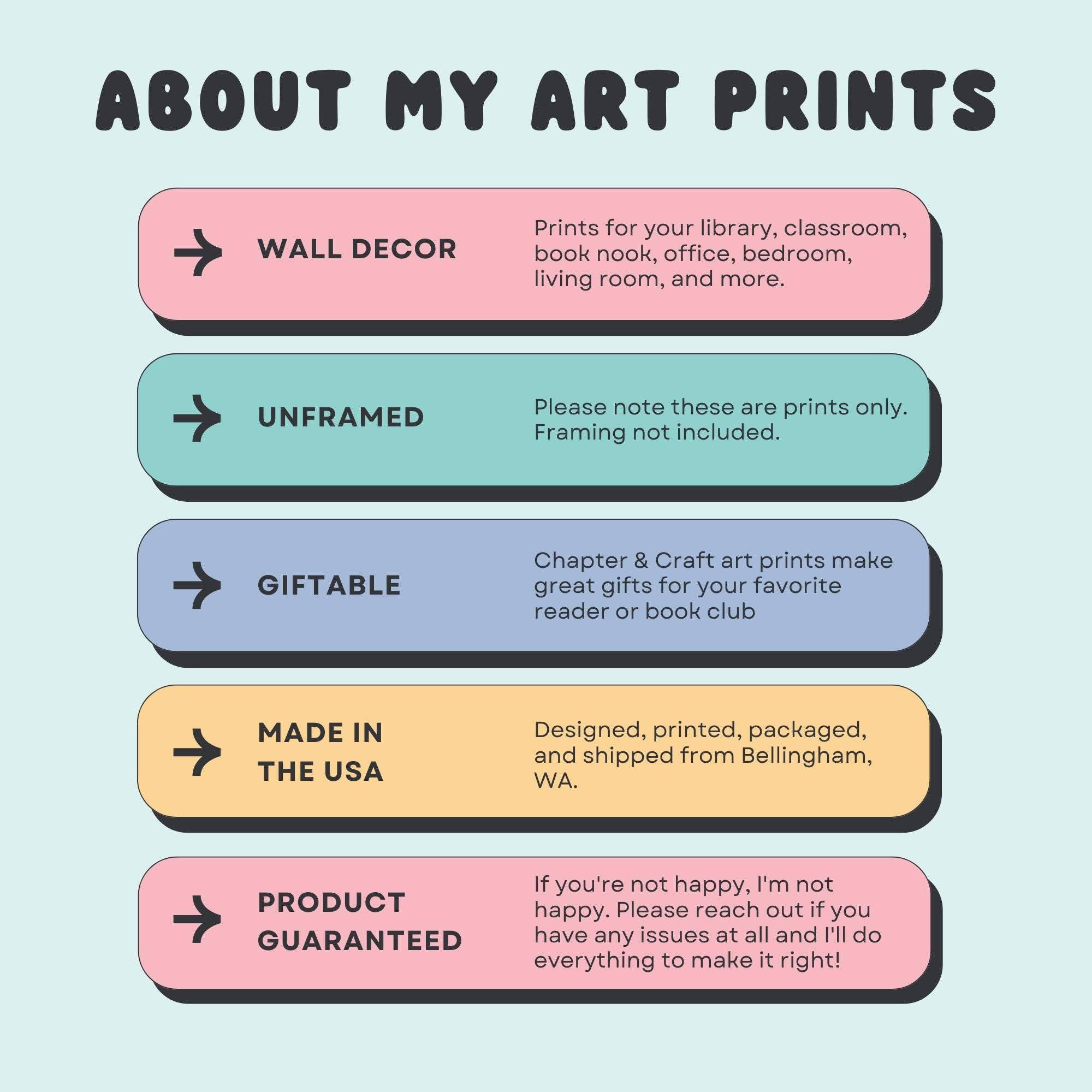 Chapter & Craft Studio - Wholesale Art Print - Elsie Silver Book Stack Art Print2