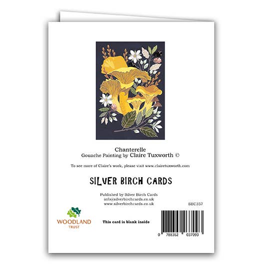 Silver Birch Cards - Wholesale Everyday Greeting Card - Blank Greeting Card "Chanterelle Mushroom"1