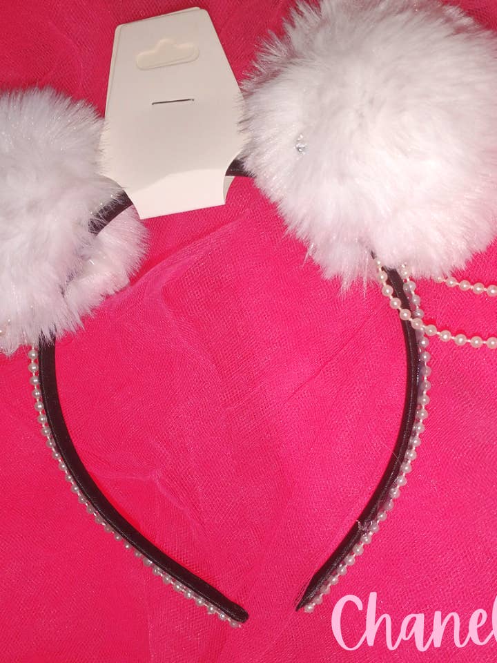 Chanellie- Orejas de gatito de Tanuki «Diamantes y perlas» para venta al por mayor de Chanellie