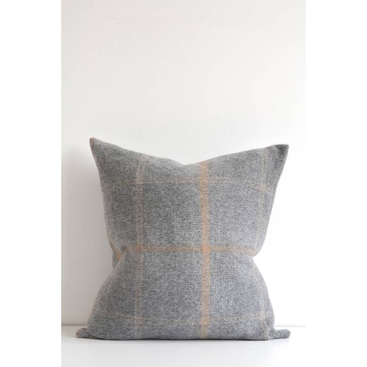 Linen Way Inc. - Wholesale Throw Pillow Cover - Awenda Alpaca Plaid Pillow Cover - in 2 colors