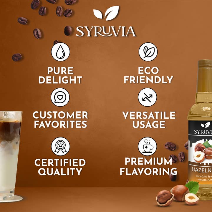 Syruvia - Wholesale Flavored Syrup - Hazelnut Syrup4