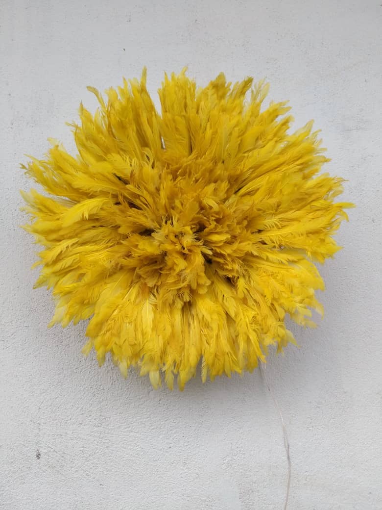 HOME DECOR FR - Wholesale Wall Accent - Yellow Juju Hat3