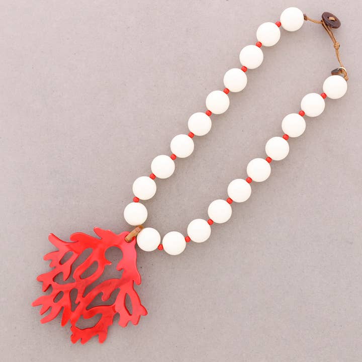 Halsband Hänge Korallharts för wholesale av Sonata