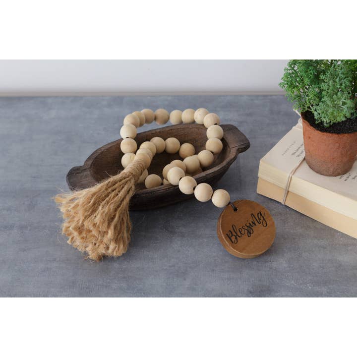 Audrey's Home & Gift - Wholesale Decorative Tabletop Object - Farmhouse Beads - Blessing (PC)