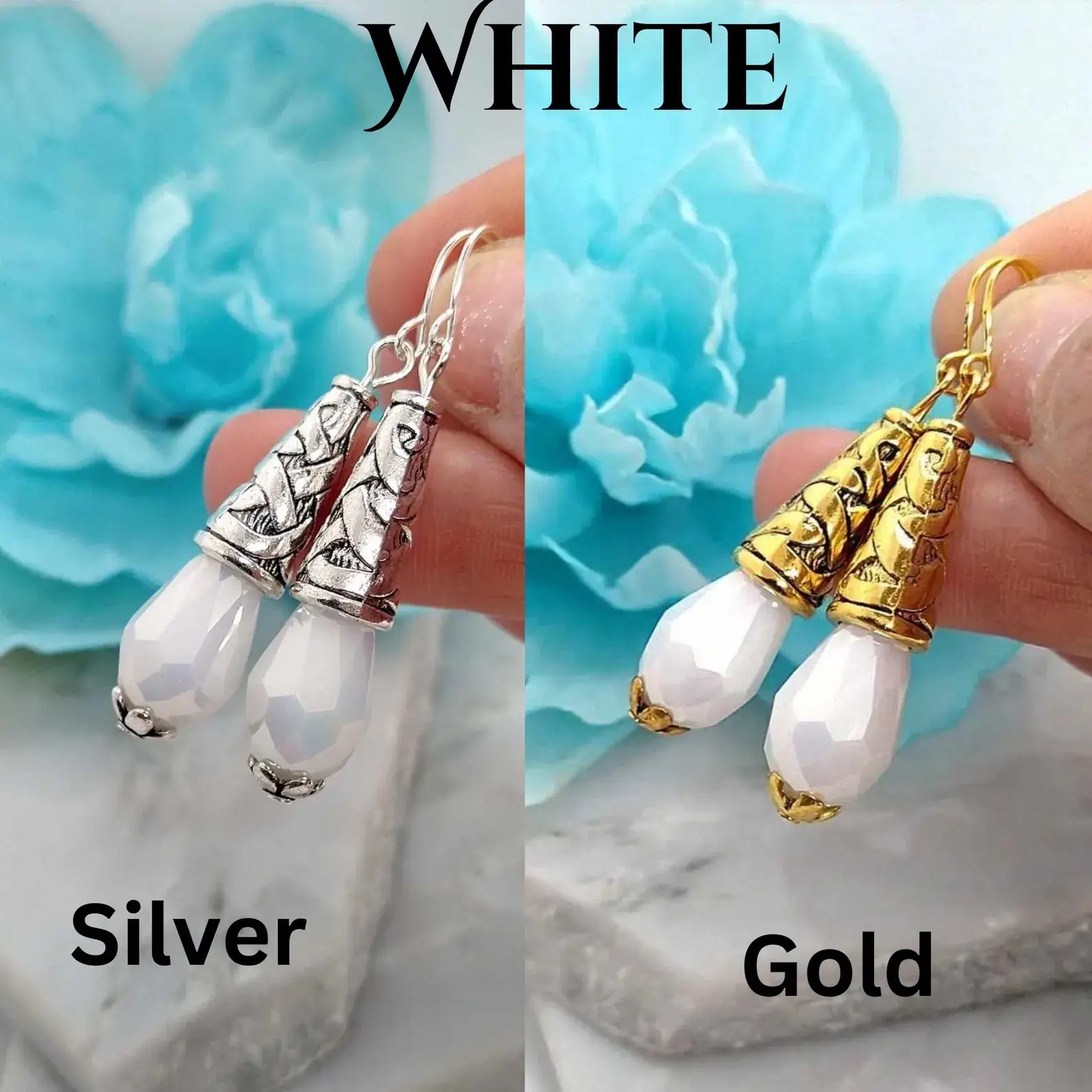 Bad Apple Designs - Wholesale Dangle Earrings - Crystal Teardrop Dangle Earrings For Women7