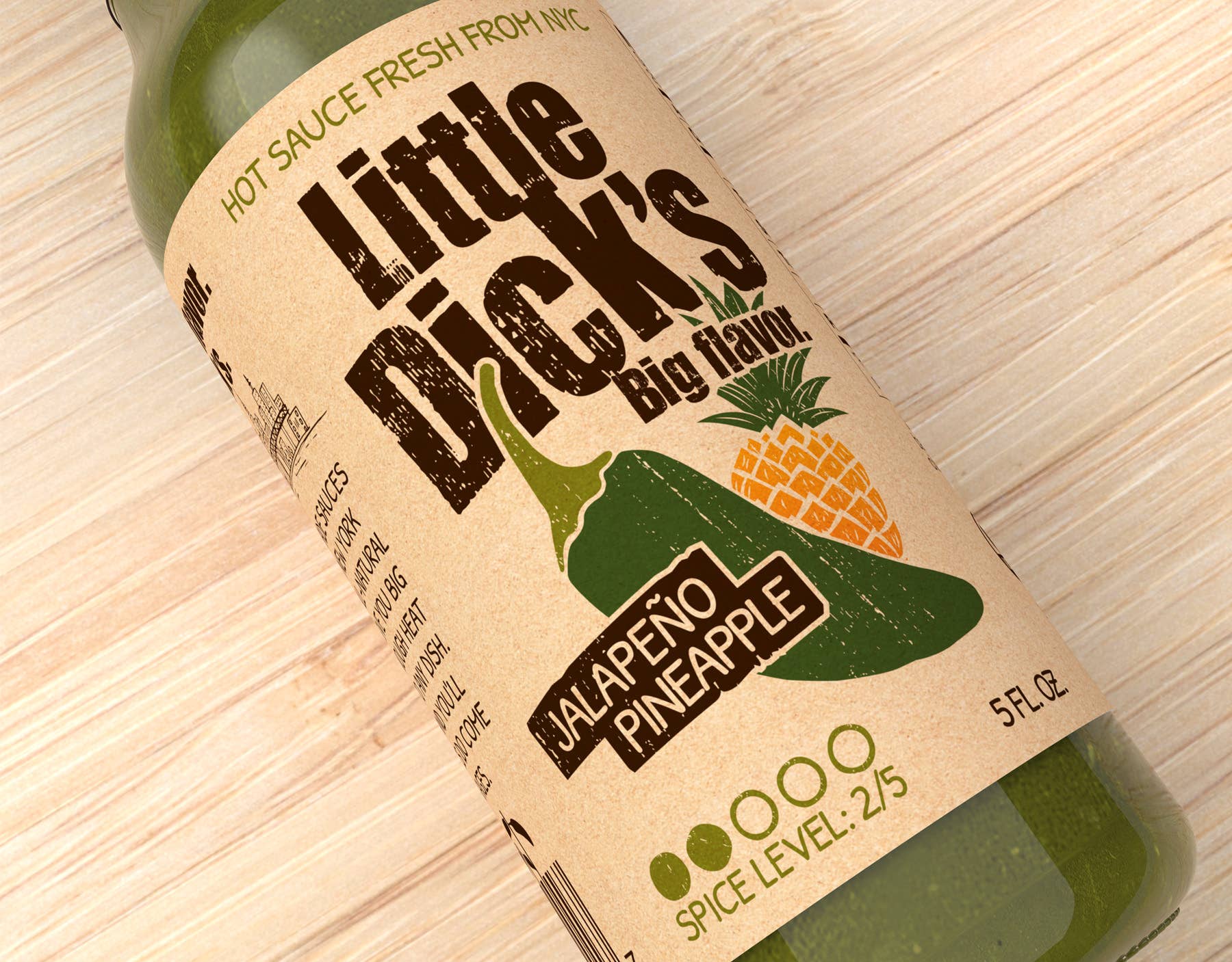 Little Dick's Sauces – Großhandel Scharfe Soße – Little Dick's Jalapeño-Ananas-Sauce, kleine Charge