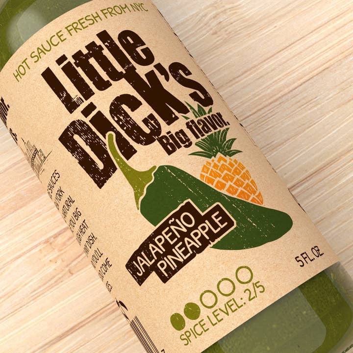 Little Dick's Jalapeño Pineapple Hot Sauce - Small Batch for wholesale by Little Dick's Sauces