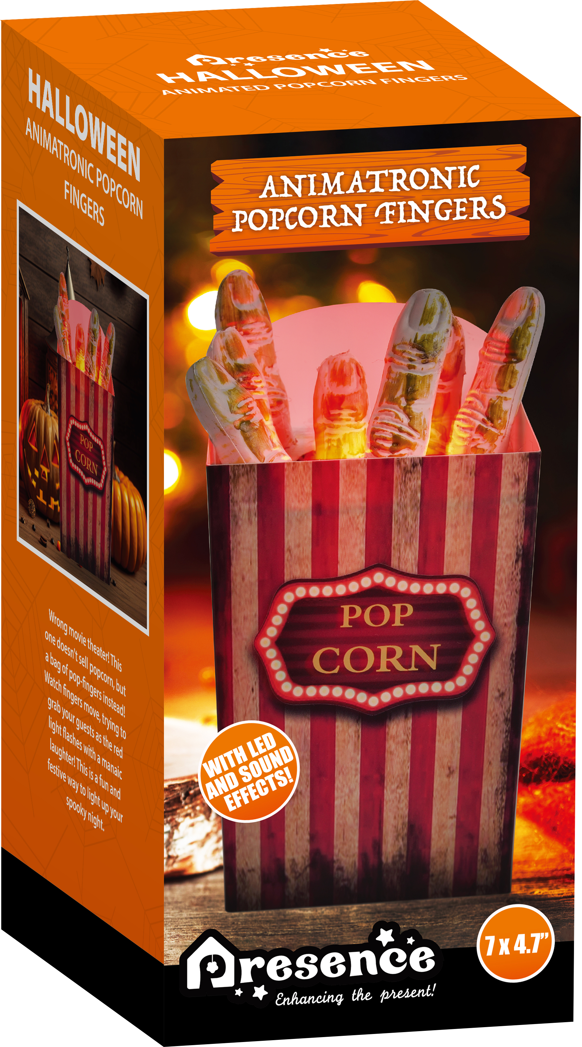 Fun Little Toys - Wholesale Decal - Party Decorations - Halloween Popcorn Bucket Finger Indoor Decorations4