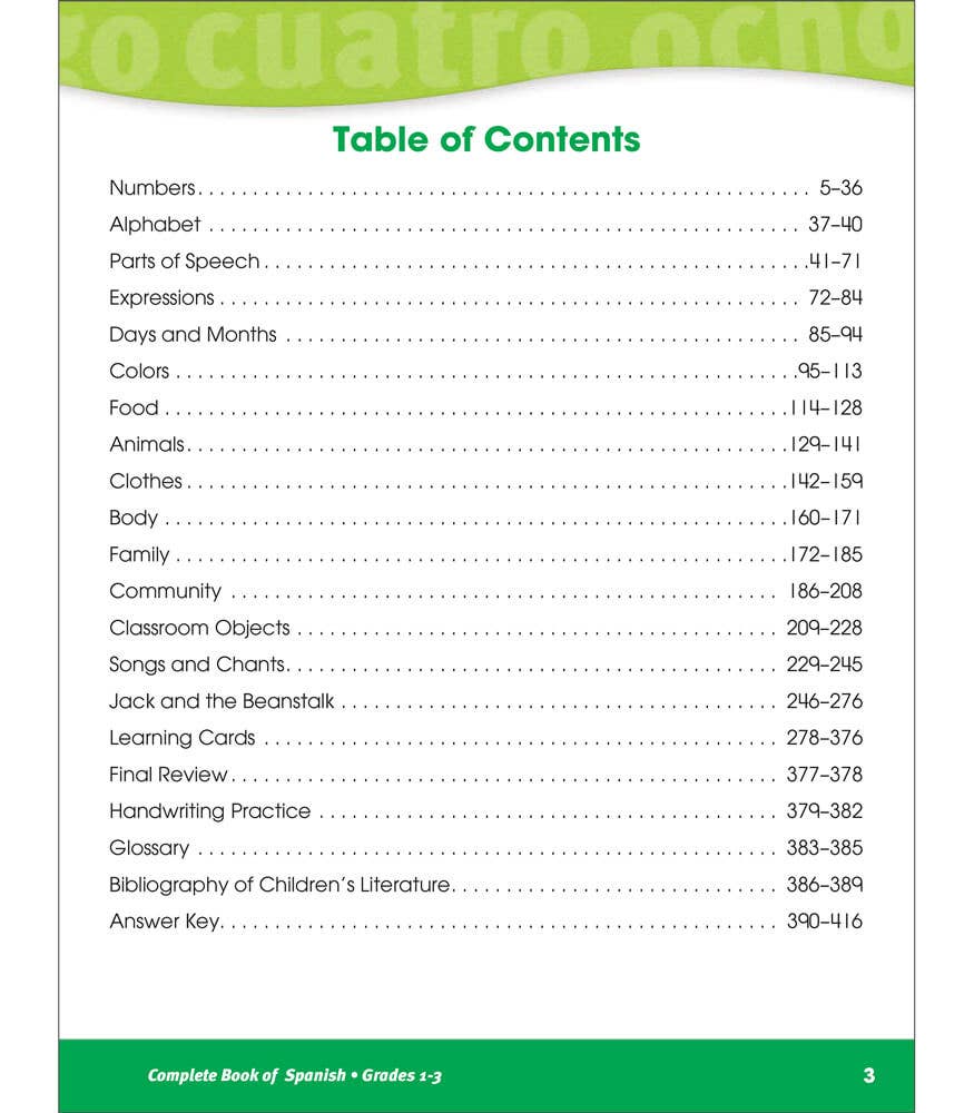 Carson Dellosa Education - Wholesale Early Reader Book (6-8) - Complete Book of Spanish, Grades 1 - 32