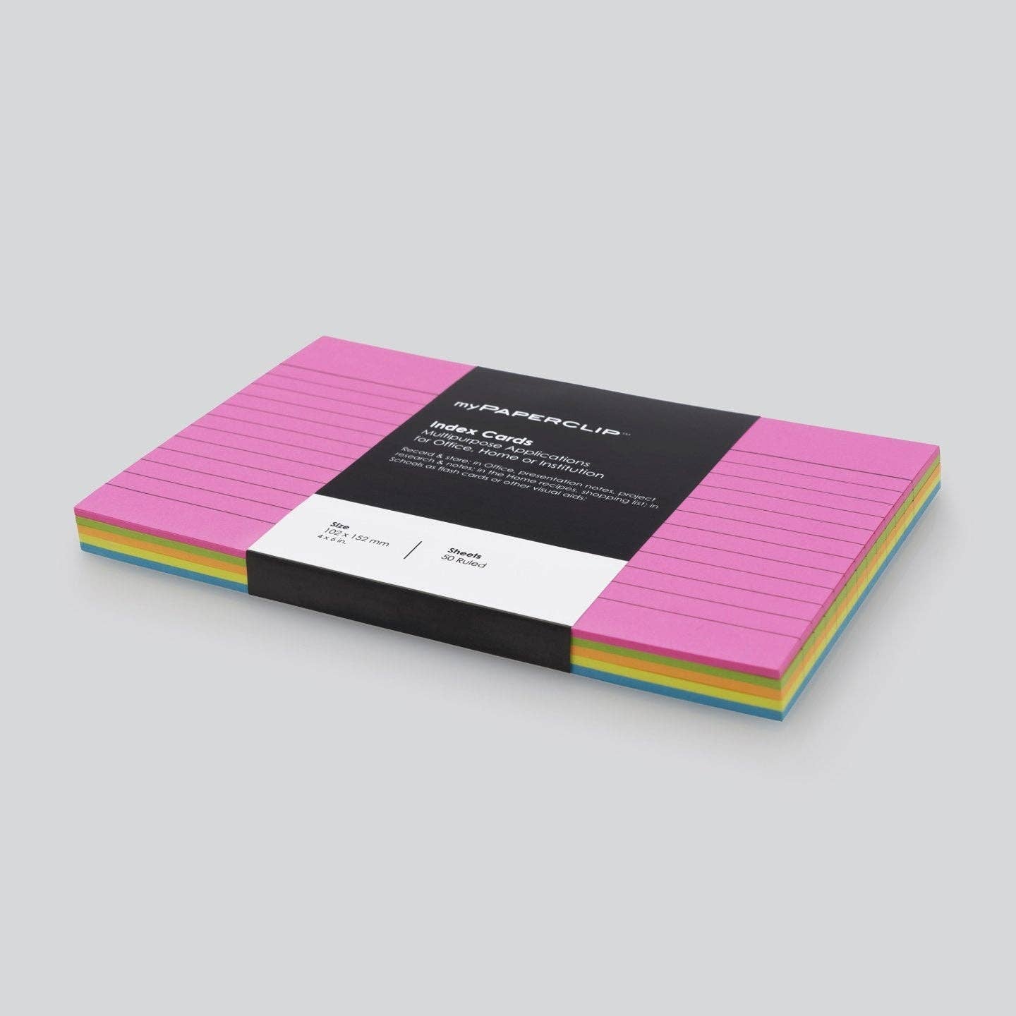 myPAPERCLIP - Wholesale Stationery/Notecard Set - Index Cards - IC50S20