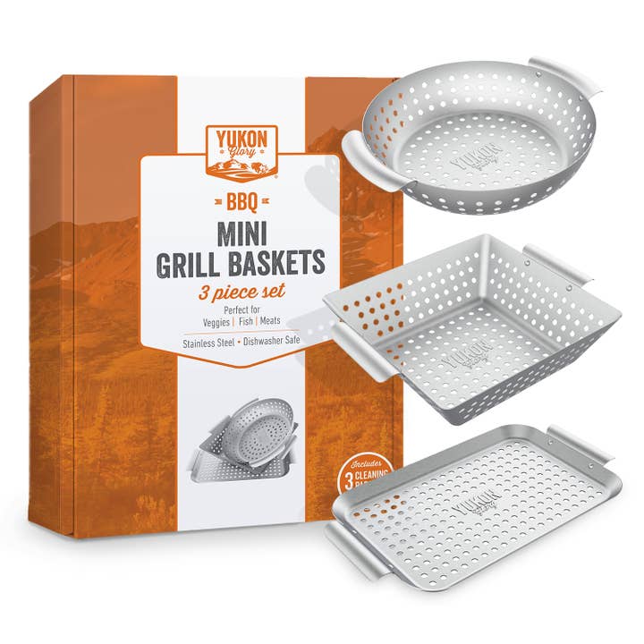 Mini Grill Basket Set for wholesale by Yukon Glory