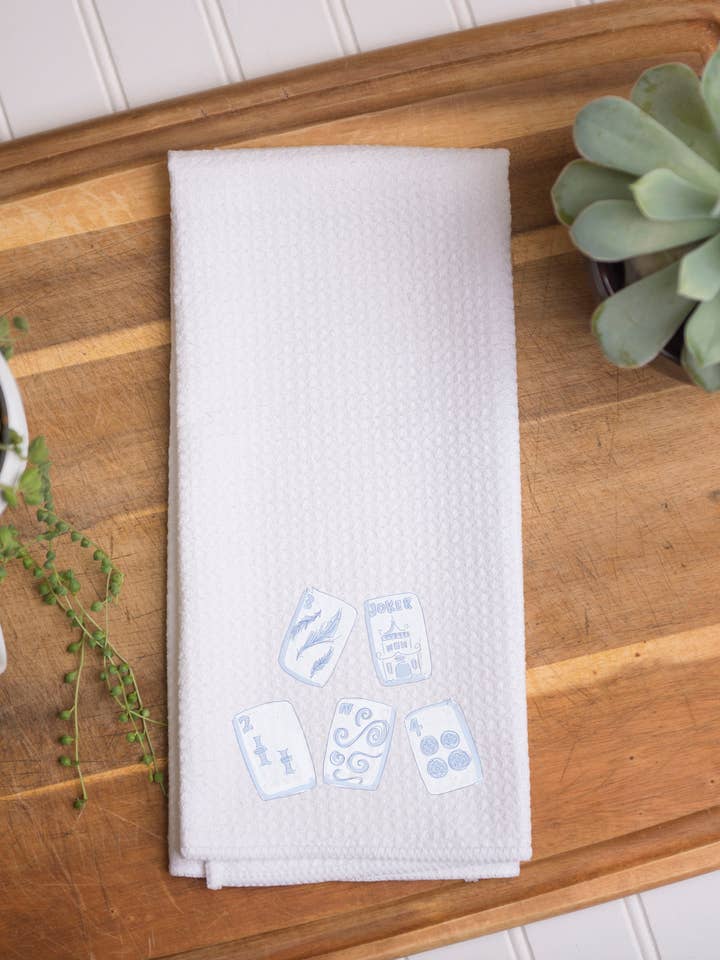 Voorjaar Keukendoek – Mahjong Tegels voor wholesale door The Navy Knot