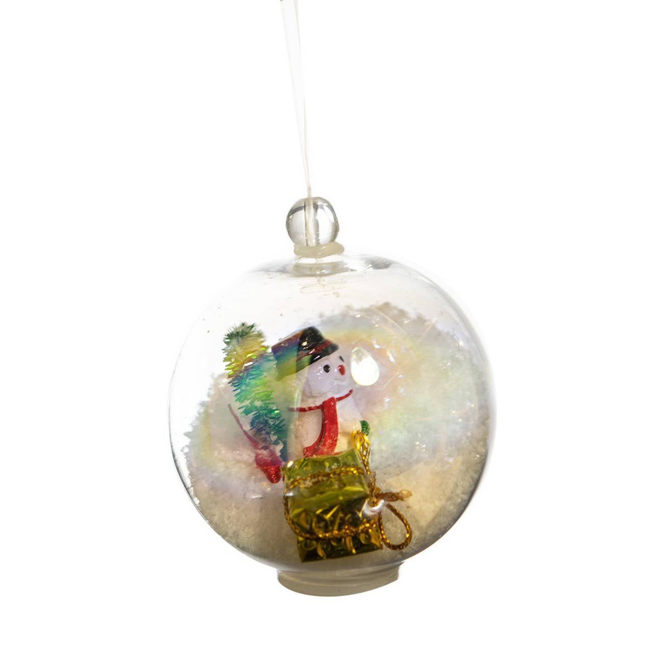 Sea Creations - Venta al por mayor Adornos - Adorno de burbujas con Navidad y nieve, 2.25 pulgadas