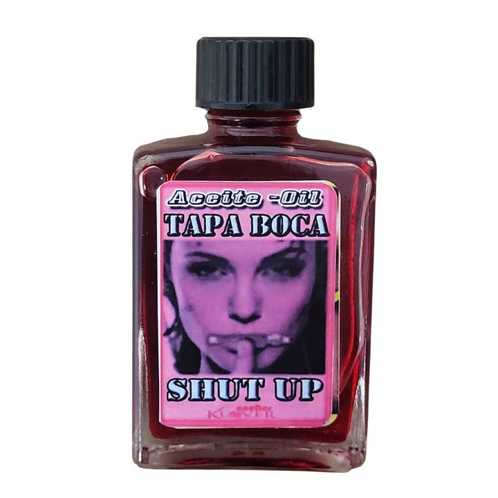 Shut Up Spell Oil - 1 fl. oz. Bottle for wholesale by Botanica Luz Del Dia Inc