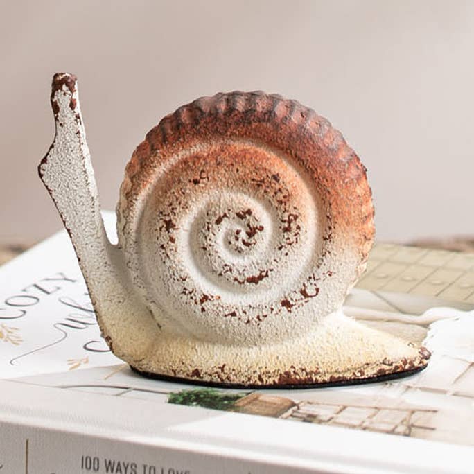 Abraham Snail Figure Cast Iron for wholesale by Foreside Home & Garden