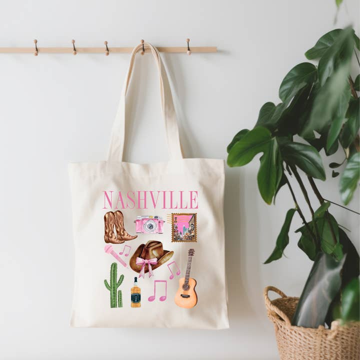 EnchantingSunshine - Wholesale Tote Bag - Women's - Nashville Small Canvas Tote Bag