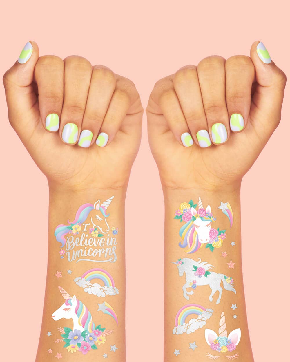 Petit Fetti - Wholesale Temporary Tattoo - Kids - Unicorn Foil Kids Temporary Tattoos, Birthday Party Favor1