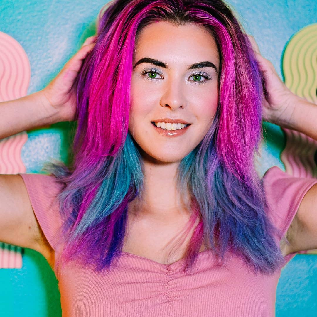 Unicorn Snot | Glitter Beauty - Wholesale Hair Dye - Hocus Pocus Hair Paint | Pink-Tap Tap | Wash Out Hair Paint7