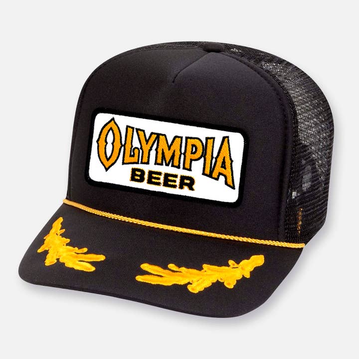 Webig Moto Company - Wholesale Trucker Hat - Unisex - OLYMPIA BEER CURVED BILL PATCH HAT2