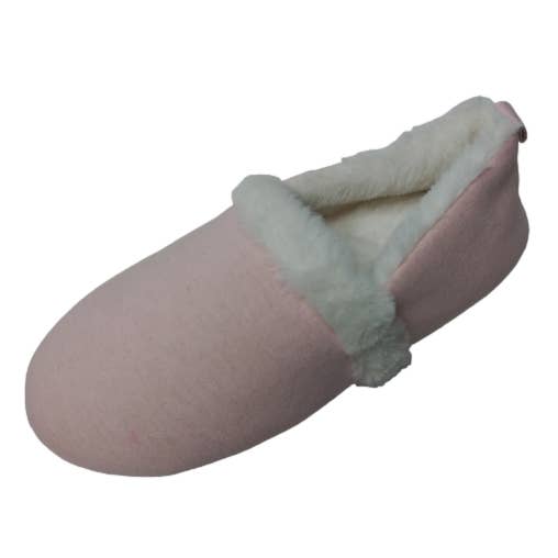 JULIETTE SUEDE INDOOR SHOE WITH FUR - PINK - T.36/41 for wholesale by MB SMERWICK SA