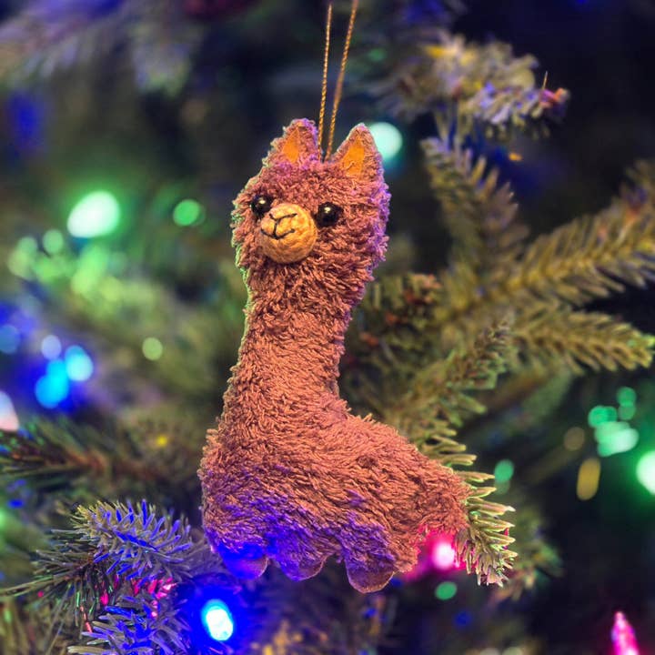 Choice Alpaca Products - Wholesale Ornament - Alpaca Puff Plush Ornaments2