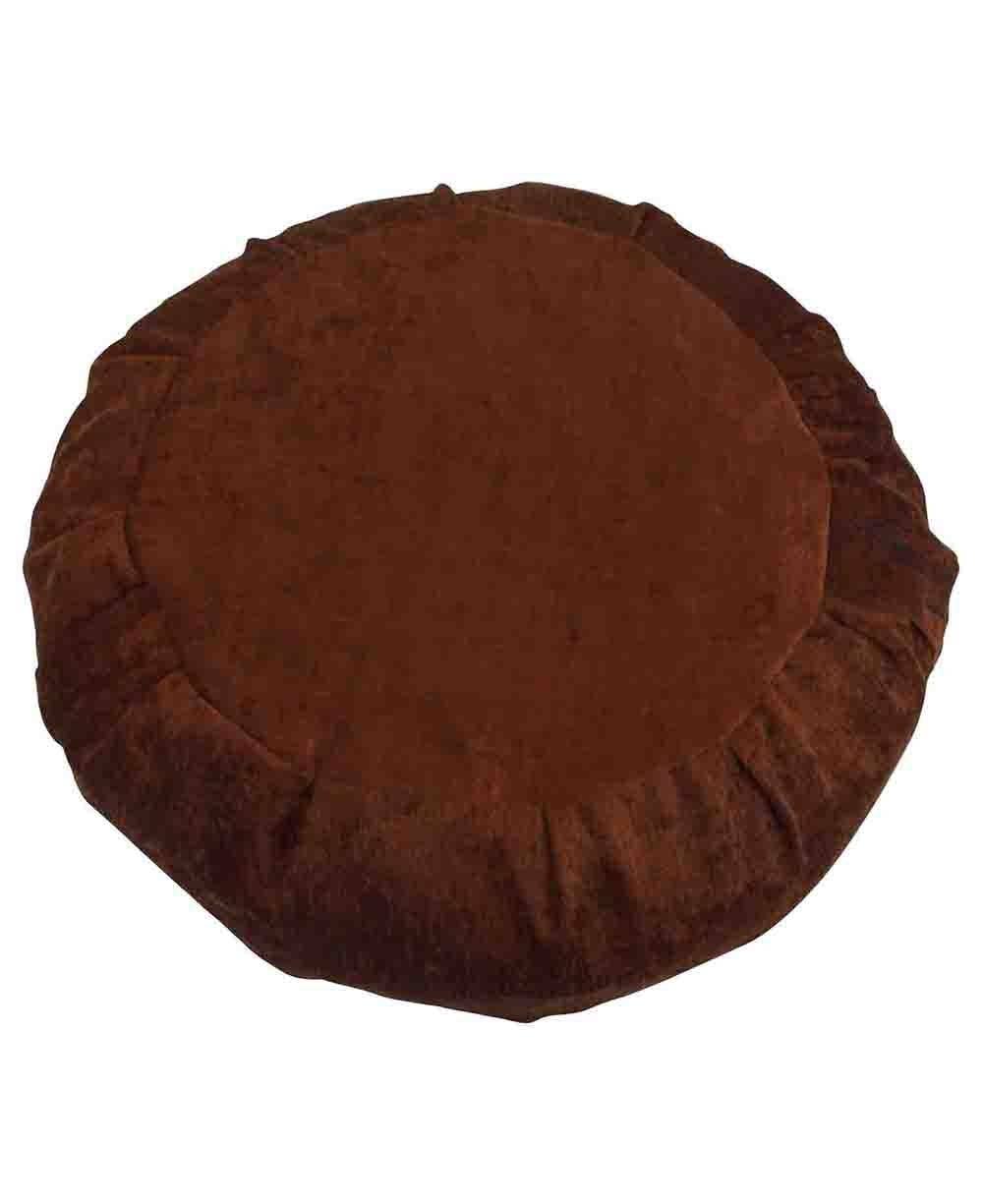 Buddha Groove - Wholesale Meditation Supplies - Earth Brown Chenille Zafu Cushion3