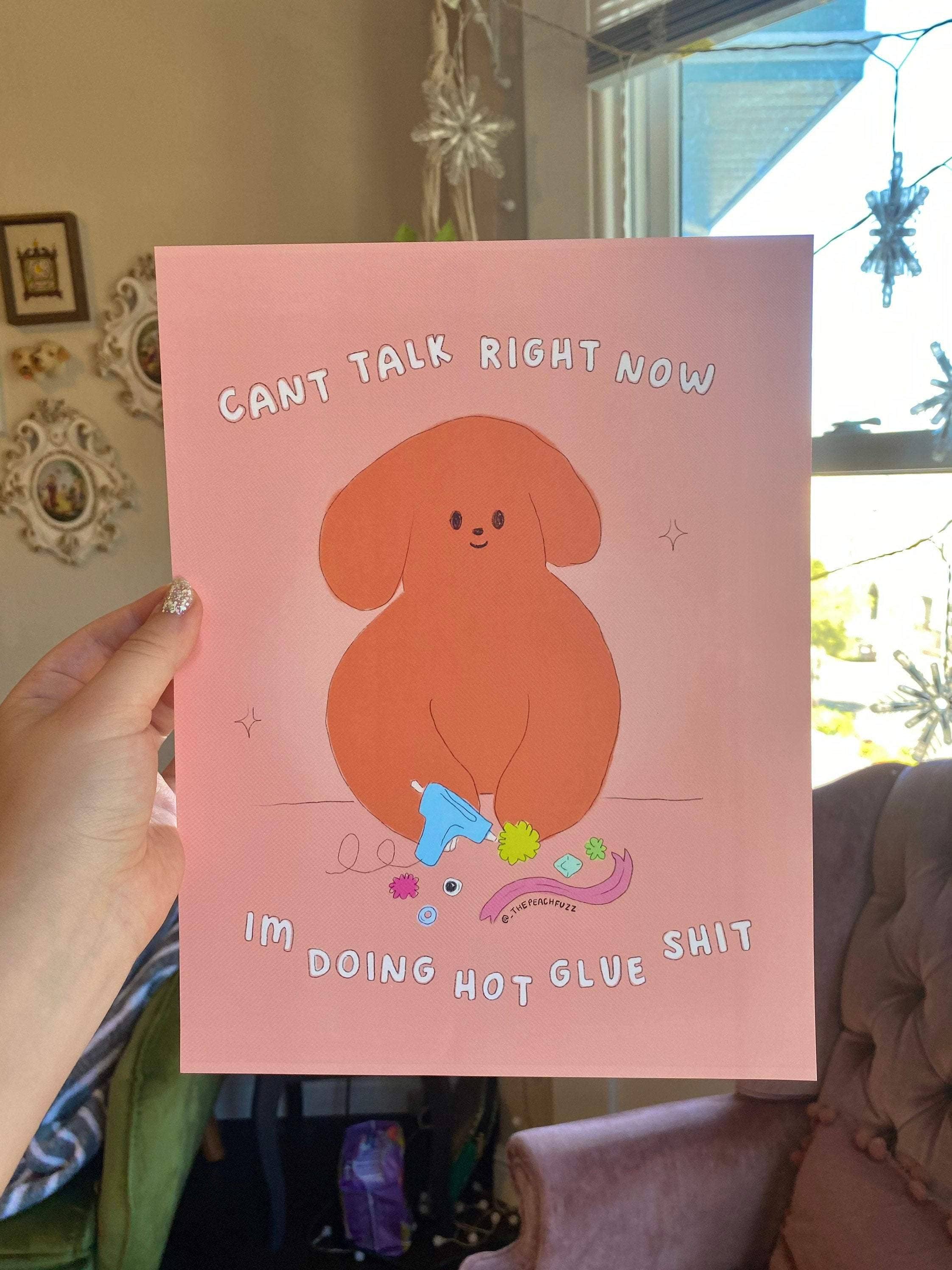 The Peach Fuzz - Wholesale Art Print - Hot Glue Shit Print6