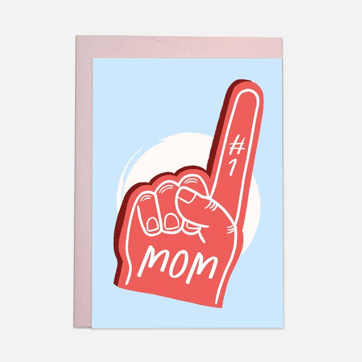 Number one mom greeting card for wholesale by Kaart Blanche