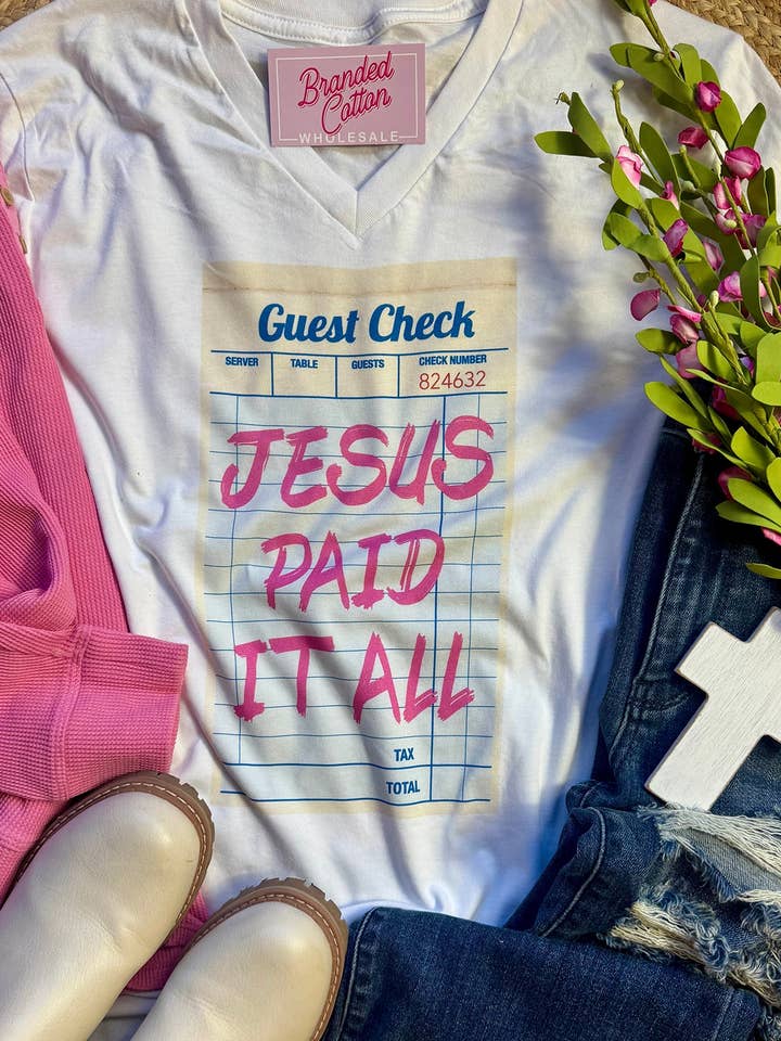 Jesus Paid It All for wholesale by Branded Cotton