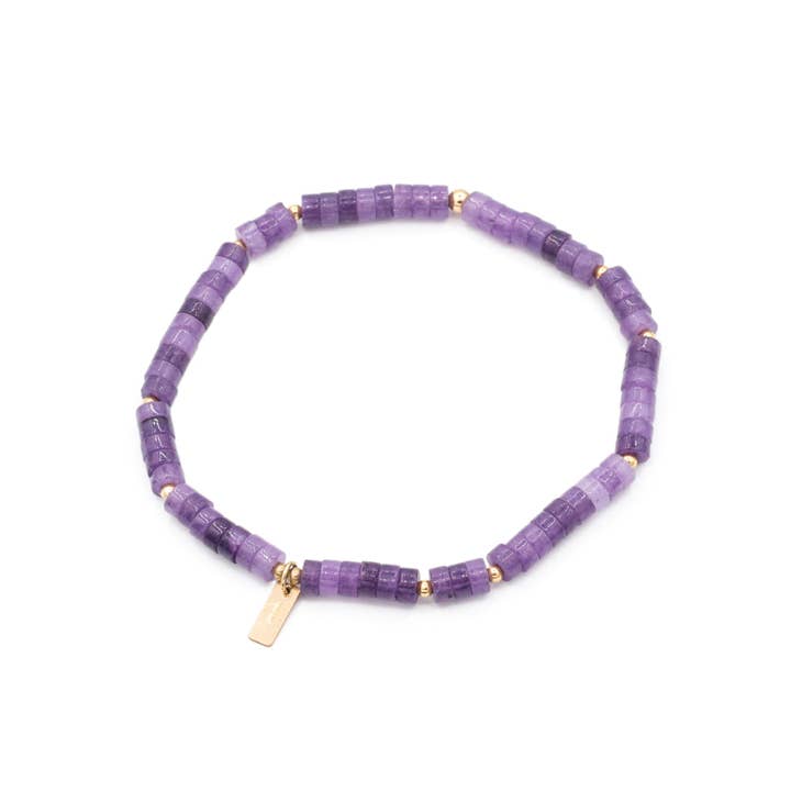 Heishi - Lépidolite pour la vente par Karma Eleven