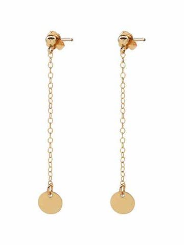 Hanging Coin Earrings for wholesale by Peach Jewel