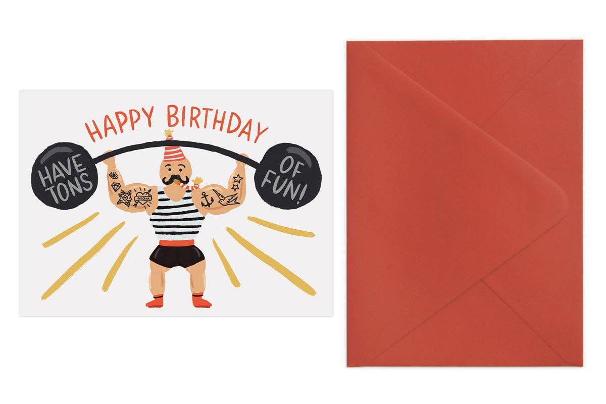 LoveLight Paper - Wholesale Birthday Card - Strong Man - Birthday Card1