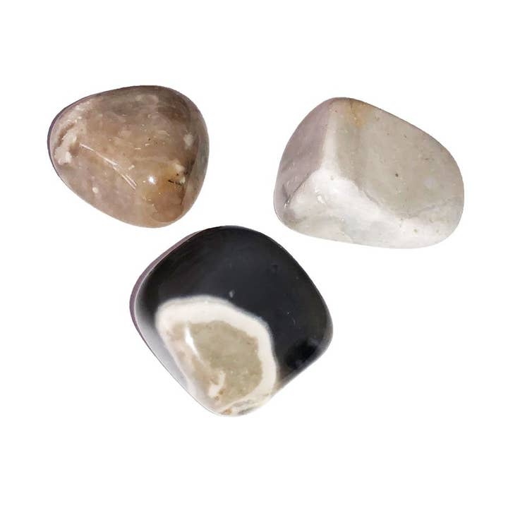 Pietre burattate in selce - 1kg per la vendita all'ingrosso da parte di France Mineraux